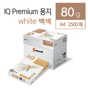 프리미엄 칼라전용지(80G) IQ A4 2500매(Premium)